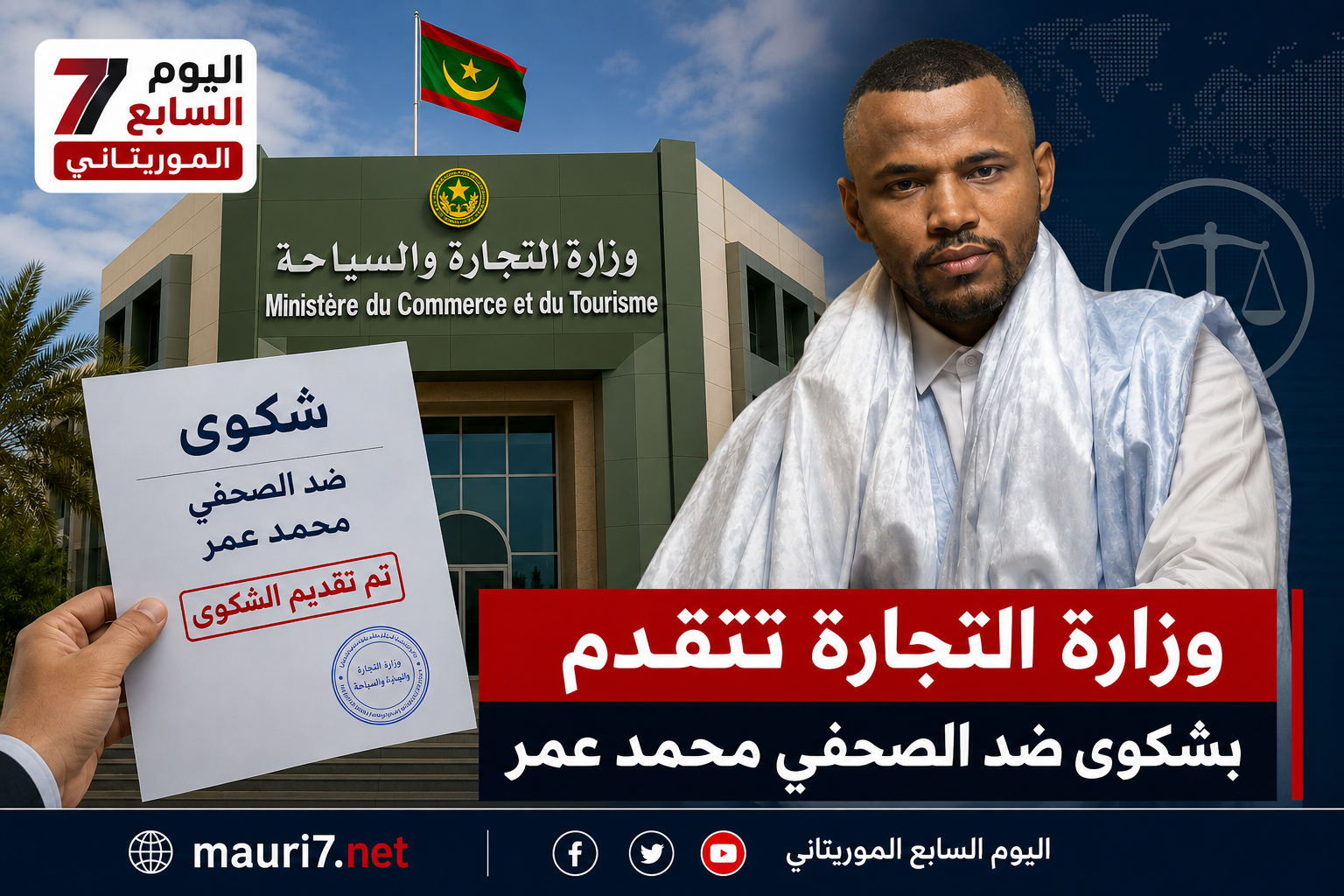 وزارة التجارة تتقدم بشكوى ضد الصحفي محمد عمر