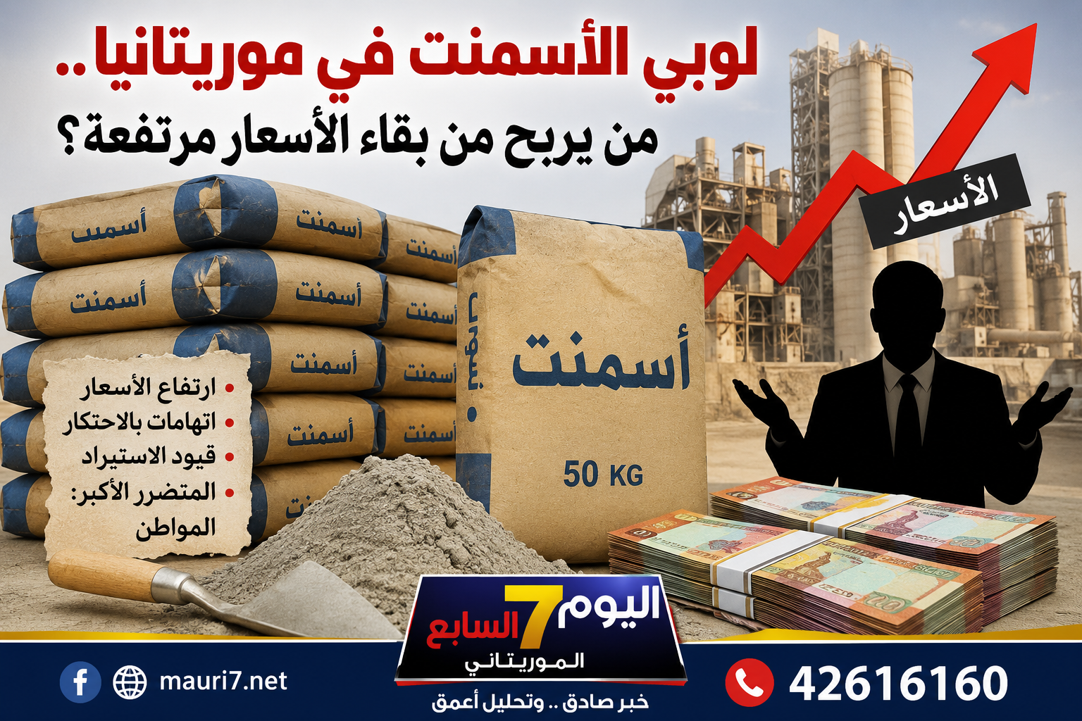 لوبي الأسمنت في موريتانيا.. من يربح من بقاء الأسعار مرتفعة؟