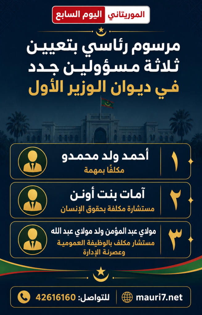 تعيينات جديدة بديوان الوزير الأول