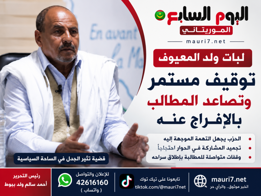 لبات ولد المعيوف.. توقيف مستمر وتصاعد المطالب بالإفراج عنه