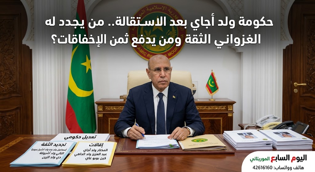 حكومة ولد أجاي بعد الاستقالة.. من يجدد له الغزواني الثقة ومن يدفع ثمن الإخفاقات؟