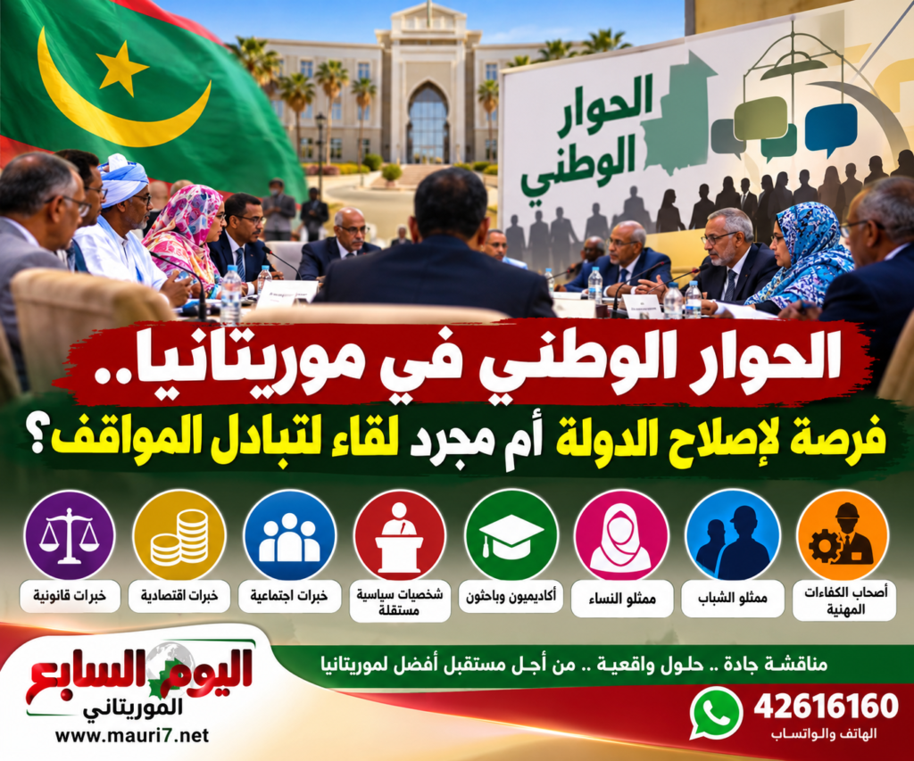 الحوار الوطني في موريتانيا.. هل يكون فرصة لإصلاح الدولة أم مجرد لقاء لتبادل المواقف؟